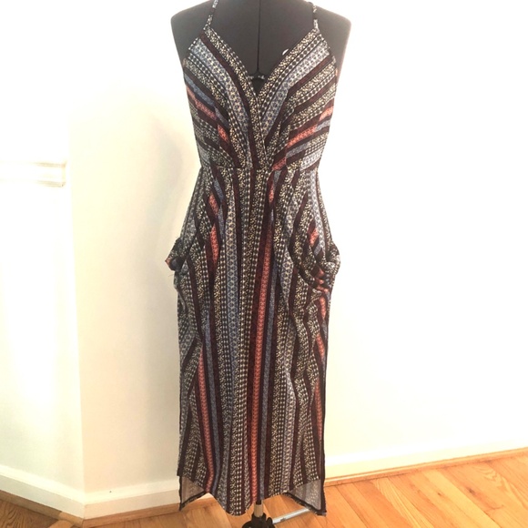 BCBGeneration XS Women's Wrap Drape Dress with Pockets - Picture 3 of 16